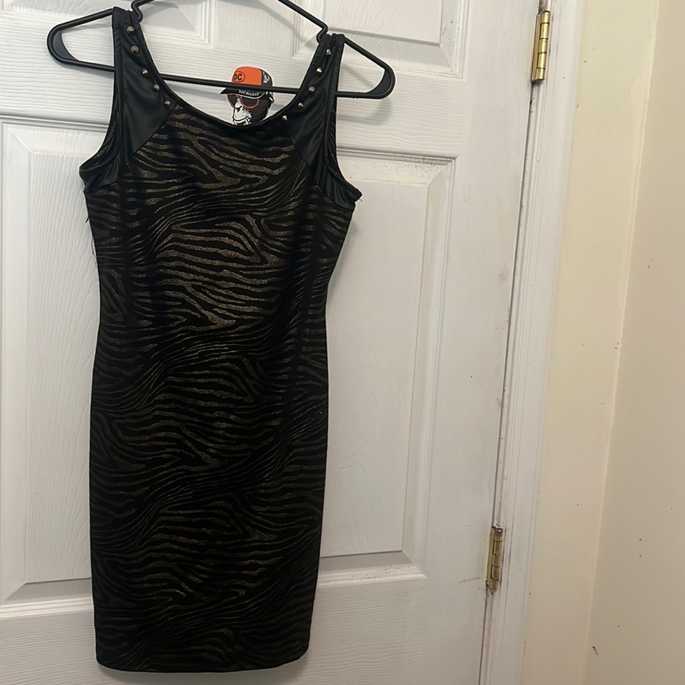 Misope black and gold dress